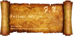 Fellegi Nóra névjegykártya